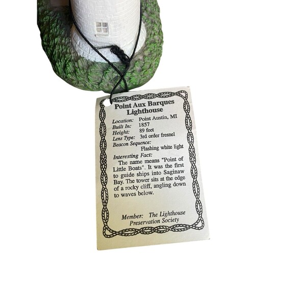 SCAASIS Originals Lighthouse Point Au Barques, MI SC-190 6”x6”x2.5” - Picture 5 of 6